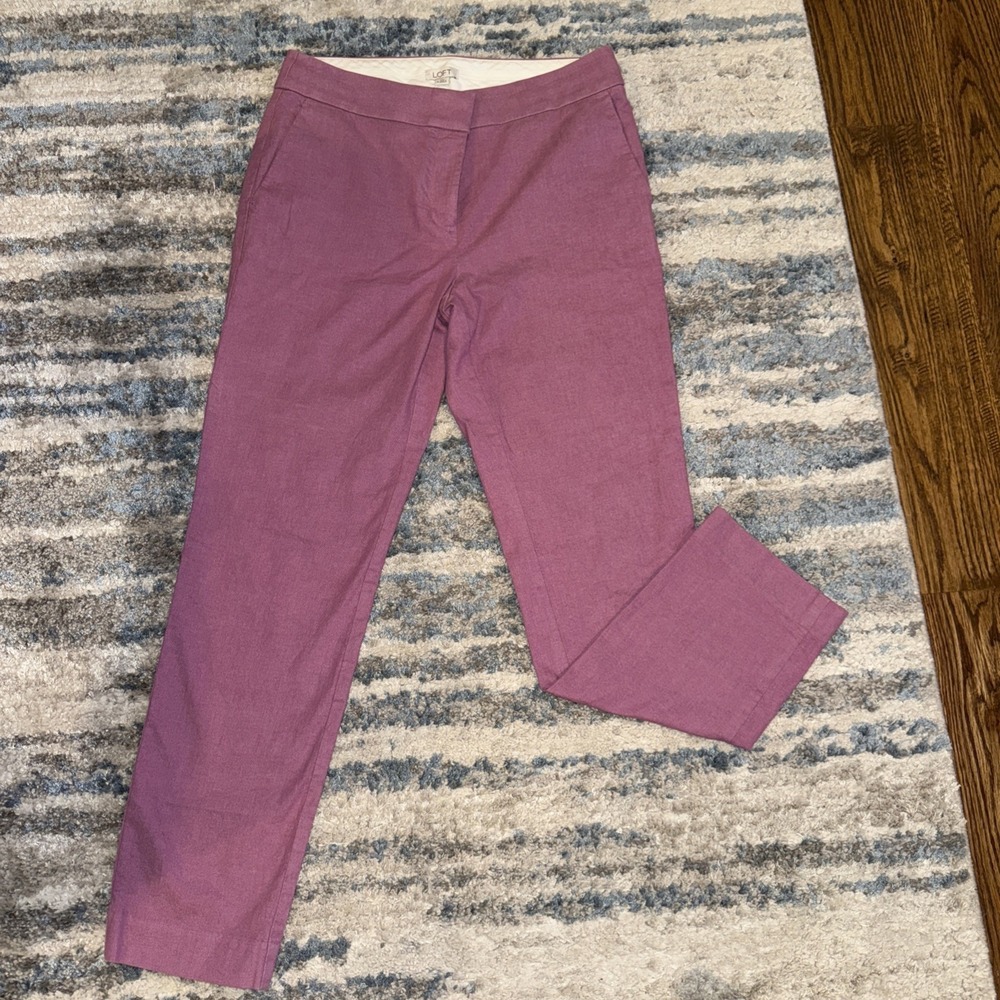 Loft‎ Business Casual Pants Pink Size 6 A0008